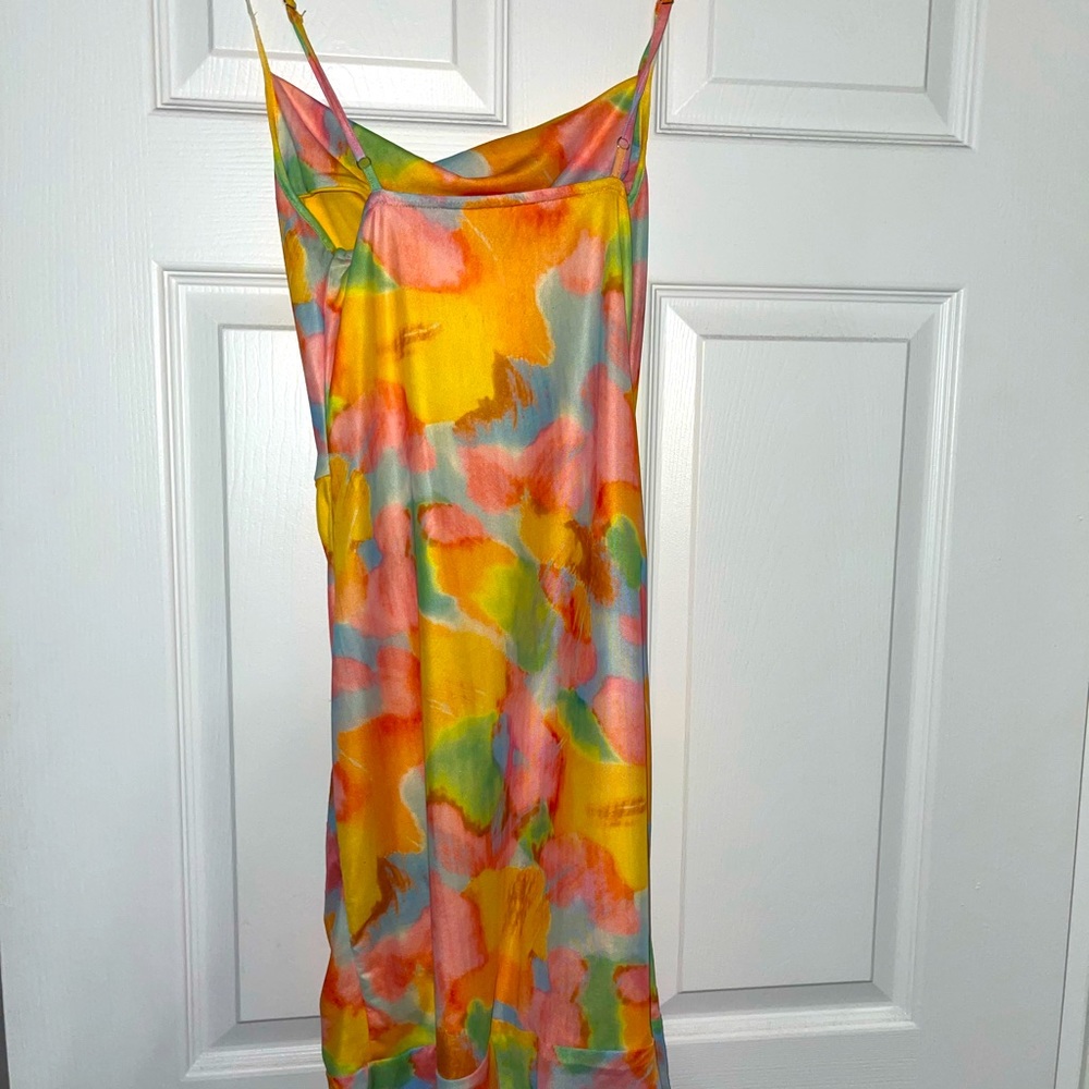 Multicolored Mini Easter Dress